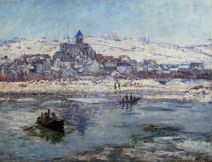 Claude Monet Vetheuil in Winter